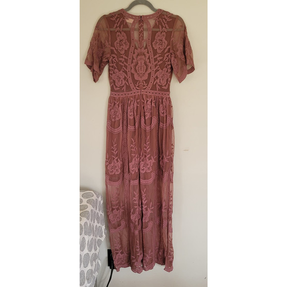 Altar'd State Dresses & Skirts - Altar'd State Lace Gown Women's Small Mauve